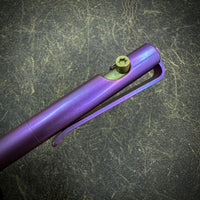 Yellow to Purple Fade Anodized "Long John" Titanium Pen