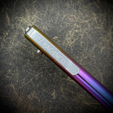 OZ "Little John" Titanium Pen, "Mermaid" Fade Anodized Body with Raw Stonewashed and Satin Accents