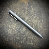 OZ "Little John" Titanium Pen, "Graphite" Body with Raw Stonewashed and Satin Accents
