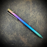 OZ "Long John" Titanium Pen, "Mermaid" Fade Anodized Body with Raw Stonewashed and Satin Accents
