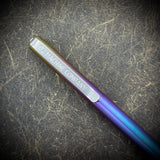 OZ "Long John" Titanium Pen, "Mermaid" Fade Anodized Body with Raw Stonewashed and Satin Accents