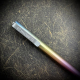OZ "Little John" Titanium Pen, "Sunrise" Fade Anodized Body with Raw Stonewashed and Satin Accents