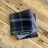 Flannel OZ Machine Company Hank. OD Green/Blue/Black/Grey