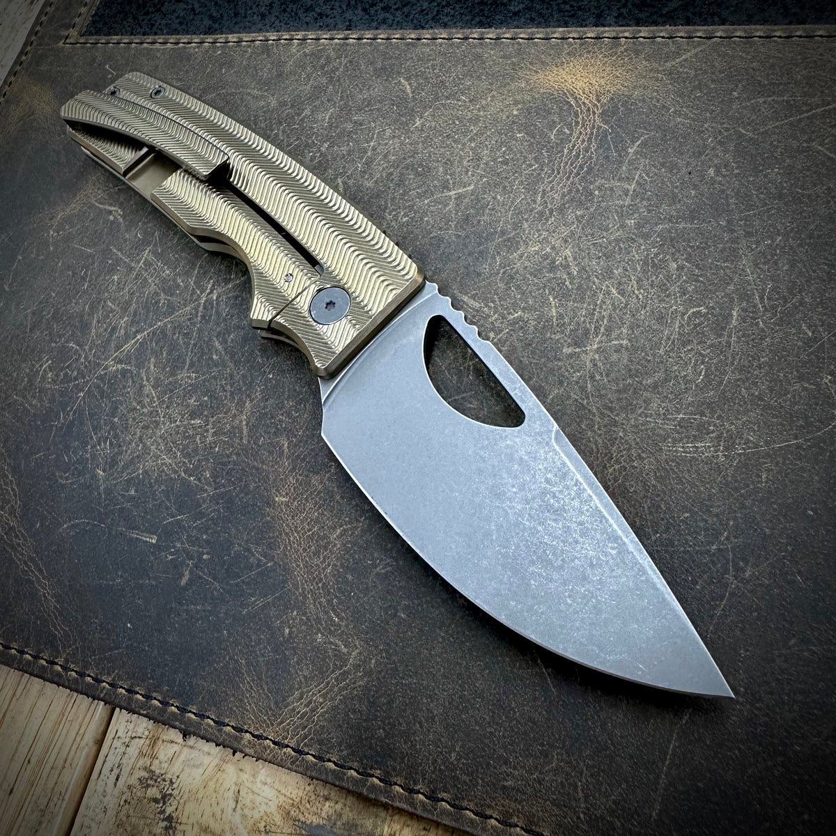 Roosevelt XL - Dark Stonewashed Vanax Blade, Zig Zag Milling – OZ