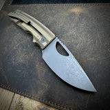 Roosevelt XL - Dark Stonewashed Vanax Blade, Zig Zag Milling