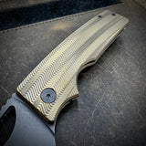 Roosevelt XL - Dark Stonewashed Vanax Blade, Zig Zag Milling