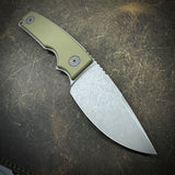 Roosevelt Fixed Blade - MagnaCut Blade, OD Green G10 Scales