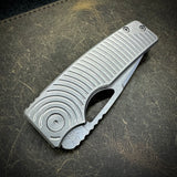 Standard Size Roosevelt - Stonewashed Radial Milled Scales, Vanax Blade