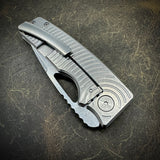 Standard Size Roosevelt - Stonewashed Radial Milled Scales, Vanax Blade