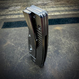 Standard Size Roosevelt - Stonewashed Radial Milled Scales, Vanax Blade