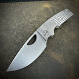 Stonewashed Radial Frag Roosevelt - 20CV Blade - Satin Hardware