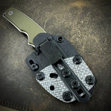 Roosevelt Fixed Blade - Stonewashed MagnaCut Blade, OD Green G10 Scales