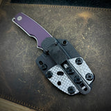 Roosevelt Fixed Blade - MagnaCut Blade, Purple G10 Scales