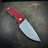 Roosevelt Fixed Blade - MagnaCut Blade, Red G10 Scales