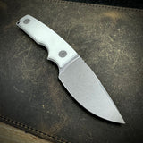 Roosevelt Fixed Blade - MagnaCut Blade, White G10 Scales