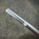 Stonewashed "Long John" Titanium Pen with Dark Blasted Logo Grip