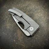 Standard Size Roosevelt - Crosshatch milled scales, S45VN Blade