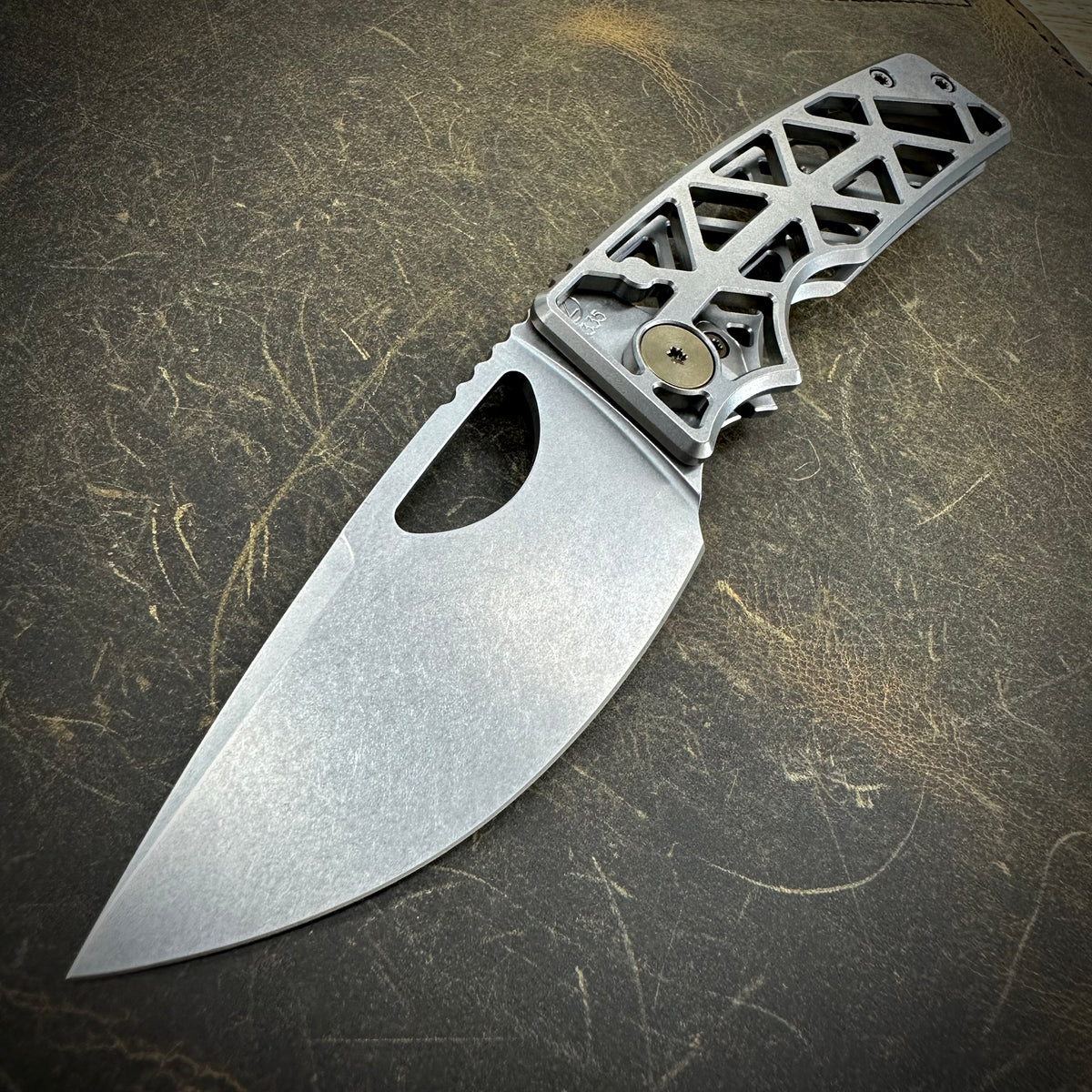 Zirblasted Skeletonized Roosevelt - Stonewashed MagnaCut Blade – OZ ...