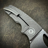 Standard Size Roosevelt - Radial Frag milled scales, S45VN Blade