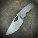 Standard Size Roosevelt - Radial Frag milled scales, S45VN Blade