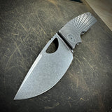 Standard Size Roosevelt - Radial Frag milled scales, S45VN Blade
