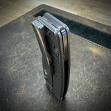 Standard Size Roosevelt - Radial Frag milled scales, S45VN Blade
