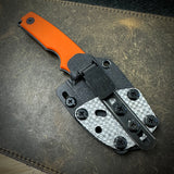 Roosevelt Fixed Blade - XHP Blade, Orange G10 Scales, Cerakote blade