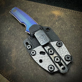 Roosevelt Fixed Blade - XHP Blade, Blurple Titanium Scales