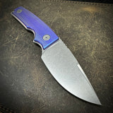 Roosevelt Fixed Blade - XHP Blade, Blurple Titanium Scales