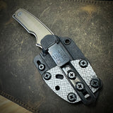 Roosevelt Fixed Blade - XHP Blade, Bronze Titanium Scales