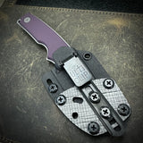 Roosevelt Fixed Blade - XHP Blade, Purple G10 Scales