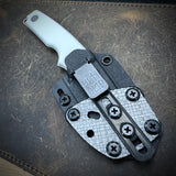 Roosevelt Fixed Blade - XHP Blade, White G10 Scales