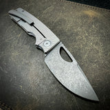 Standard Size Roosevelt - Angled Milling, Dark Stonewashed MagnaCut Blade
