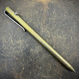 OZ "Long John" Titanium Pen, Gold/Bronze with Stonewashed Accents