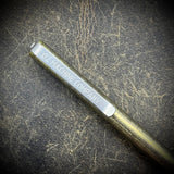 OZ "Long John" Titanium Pen, Gold/Bronze with Stonewashed Accents
