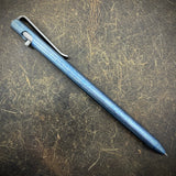 OZ "Long John" Titanium Pen, Ice Blue/Blue with Stonewashed Accents