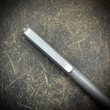 OZ "Long John" Titanium Pen, Dark Stonewashed with Stonewashed Accents