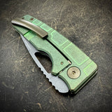Standard Size Roosevelt - Green x Bronze Anodizing, MAG milled scales, MagnaCut Blade