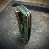 Standard Size Roosevelt - Green x Bronze Anodizing, MAG milled scales, MagnaCut Blade