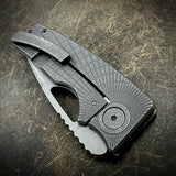 Standard Size Roosevelt - Radial Frag Milling, S45VN Blade, all Dark Stonewashed