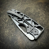 Standard Size Roosevelt - Smooth carbon fiber show side with Skeleton milled lock side, S45VN Blade