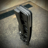 Standard Size Roosevelt - Smooth carbon fiber show side with Skeleton milled lock side, S45VN Blade