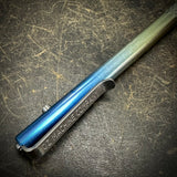 "Long John" Titanium Pen, Diamond Pattern Laser Grip, Fade Ano