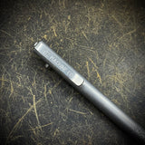 OZ "Little John" Titanium Pen, Grey Washed Body with Dark Blasted Grips