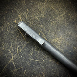 OZ "Little John" Titanium Pen, Dark Stonewashed Smooth Body