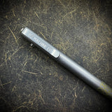 OZ "Little John" Titanium Pen, Grey Washed Body with Gold Anodized Grips