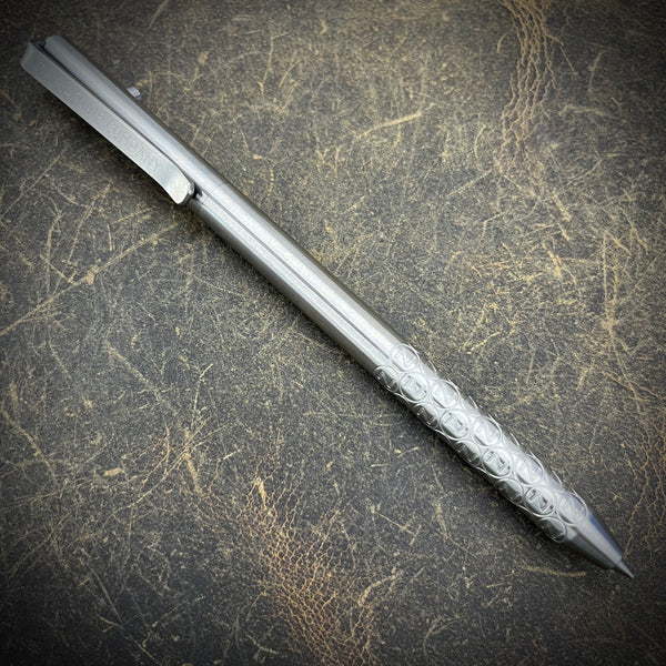 Satin "Long John" Titanium Pen