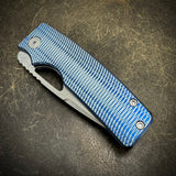 Standard Size Roosevelt - Dual Anodized Golf Putter Milled Scales, Stonewashed S45VN Blade