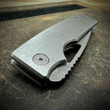 Standard Size Roosevelt - Stonewashed Smooth Scales, Dark Stonewashed S45VN Blade