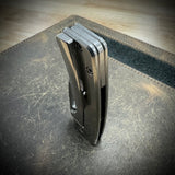 Standard Size Roosevelt - Stonewashed Smooth Scales, Dark Stonewashed S45VN Blade
